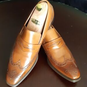 Men's Donald J Pliner Shoes, Charli Saddle Burnished Calf Tan, 9 US